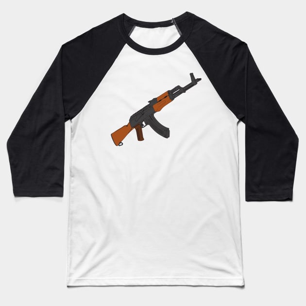 For gun lover! Kalashnikov assault rifle Baseball T-Shirt by FAawRay